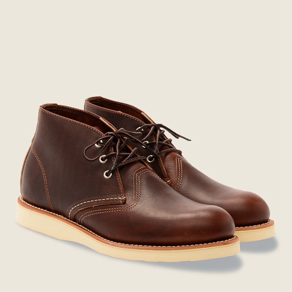 Heritage Sko Herre - Red Wing Work - Chukka Oil-Slick Læder - Brune - WSMPDA-130